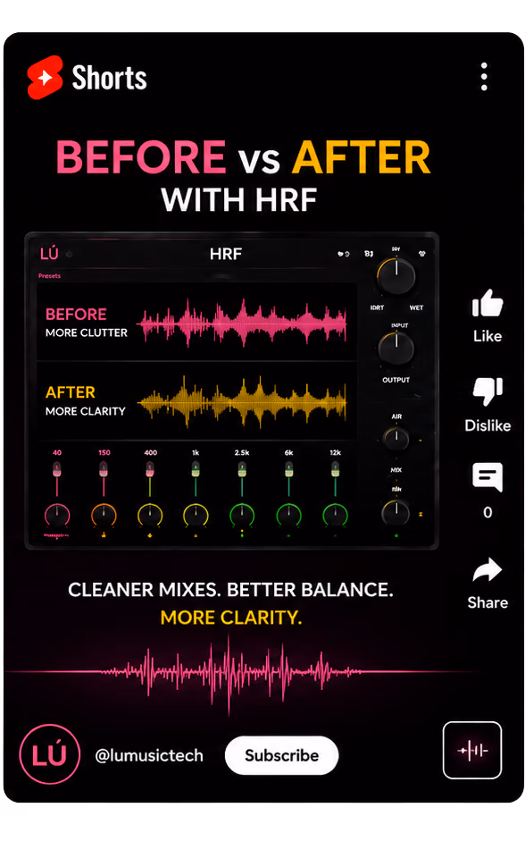 Lú Music After vs Before with HRF
